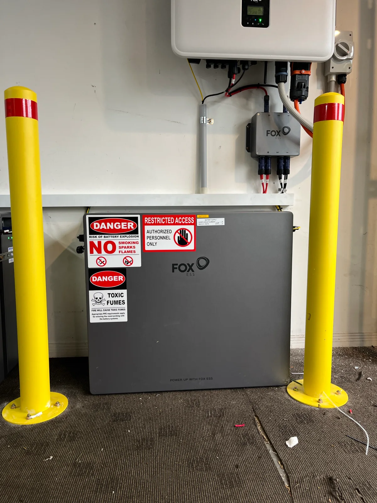 Completed battery installation · Helensvale.