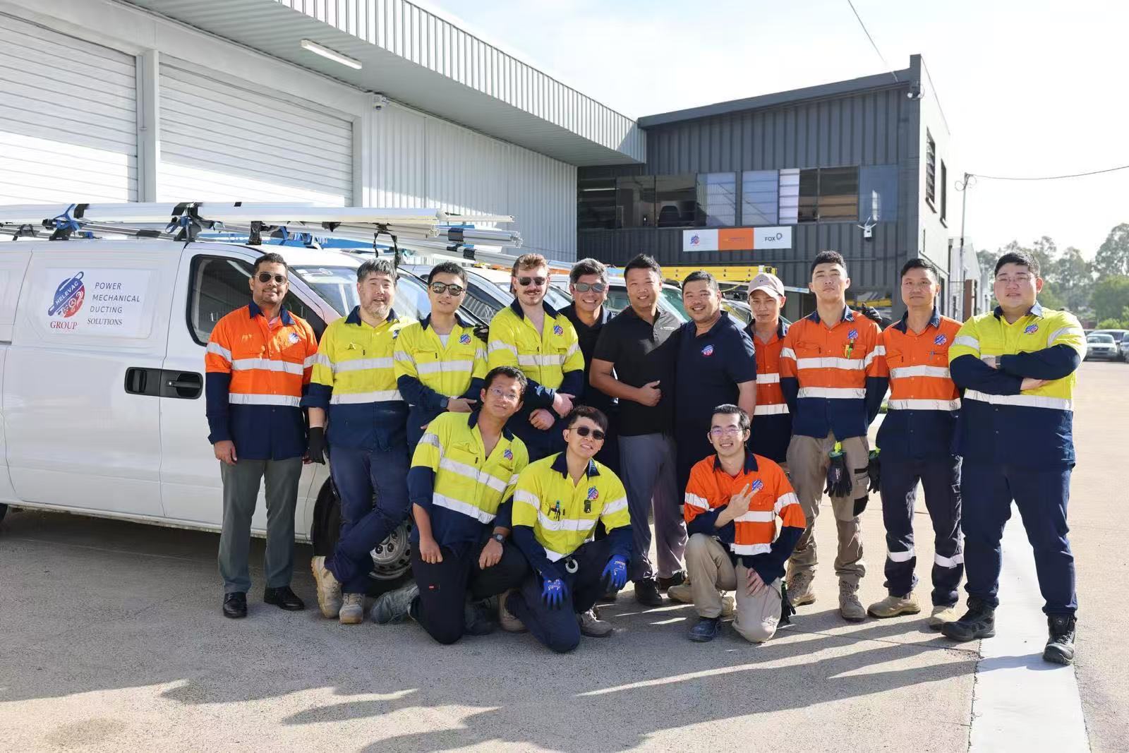 SUNNY Energy and HELEVAC installation team